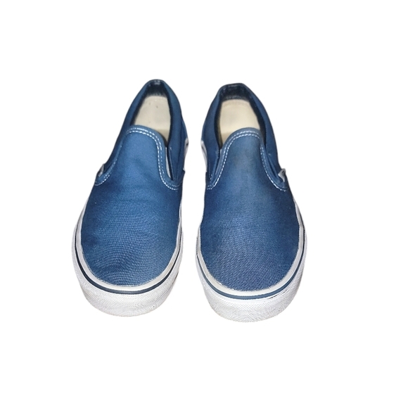 Vans Blue Slip-On Women's Shoes - Picture 2 of 2